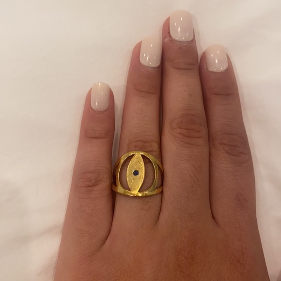 Jennifer Zeuner Evil Eye Ring - Picture 1 of 2